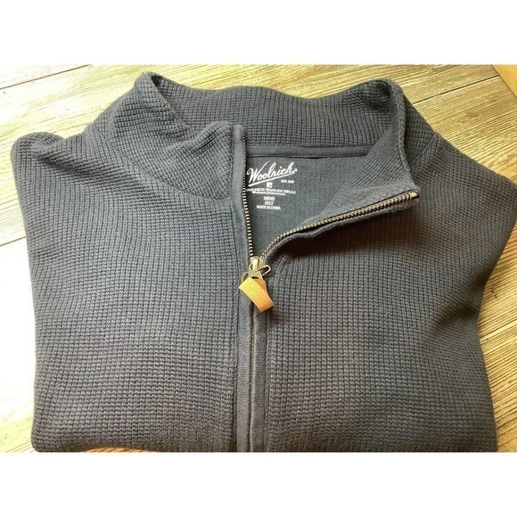 Woolrich waffle knit 1/2 zip Long Sleeve Warm Navy‎ Size 2XLT - Picture 3 of 11